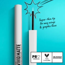 VIVID MATTE LIQUID LINER - WHITE 9 VIVID MATTE LIQUID LINER - WHITE -Auline Makeup 202304XX DMI VMLL ATF02 Product Attribute 3000x300020V2
