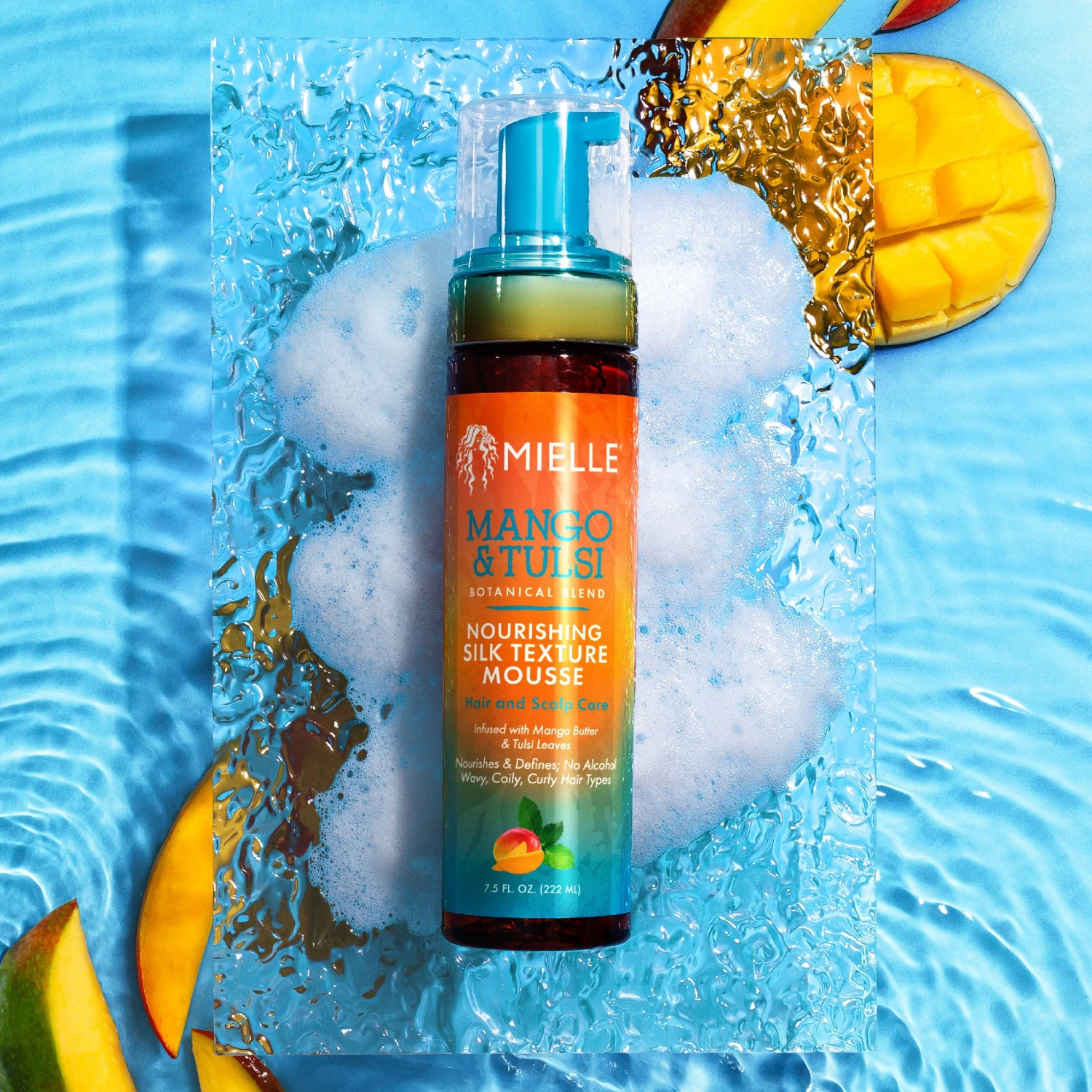 Mango & Tulsi Nourishing Silk Texture Mousse 5 Mango & Tulsi Nourishing Silk Texture Mousse - Image 3