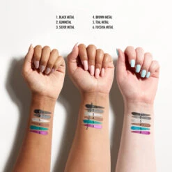 Epic Wear Metallic Liquid Liner 8 Epic Wear Metallic Liquid Liner -Auline Makeup NYX PMU Makeup Eyes EPIC WEAR METALLIC EYE BODY LIQUID EYELINER Eyeliner ArmSwatch