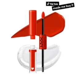 SHINE LOUD HIGH SHINE LIP COLOR 17 SHINE LOUD HIGH SHINE LIP COLOR -Auline Makeup NYX PMU Makeup Lips Lip Gloss SHINE LOUD HIGH PIGMENT LIP SHINE SLHP28 STAY STUNTIN 0800897217891 OpenSwatch 1