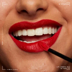Lip Lingerie XXL Matte Liquid Lipstick 8 Lip Lingerie XXL Matte Liquid Lipstick -Auline Makeup NYX Professional Makeup LIP LINGERIE XXL 27 ON FUEGO 0800897132156 Application Mana 01